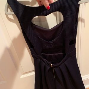 Blue Dress w/ Heart Open Back
